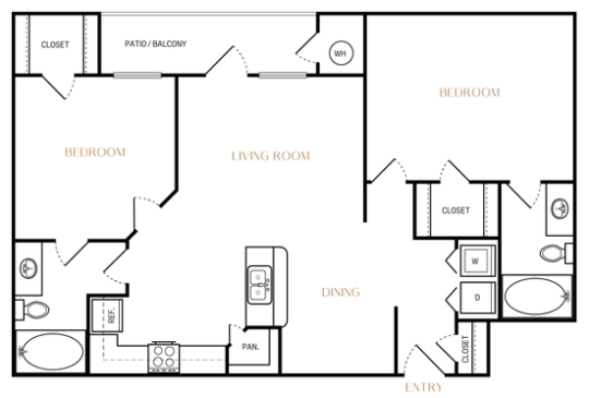 a black and white diagram showing the different types of gold at The Ellwood at Lake Travis